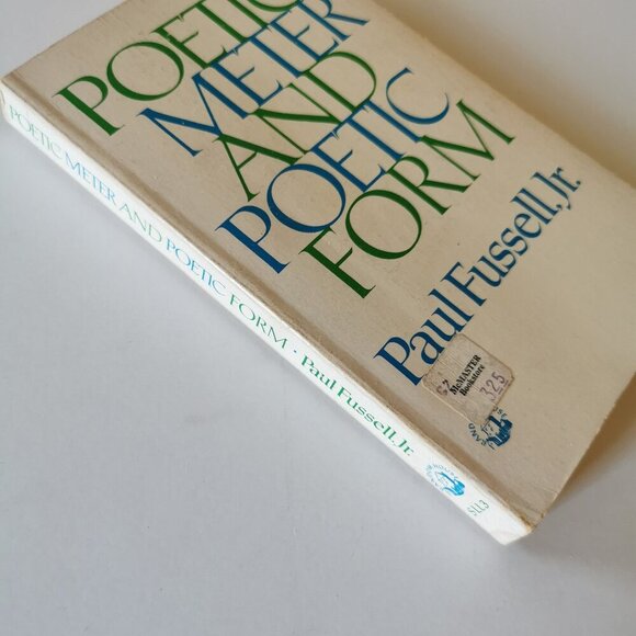 1965 Poetic Meter and Poetic Form Book Vintage Paul Fussell Jr Learn Poems PB - Picture 3 of 9